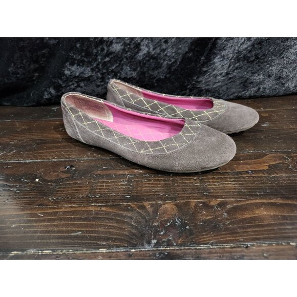 Land's End Dory Brown & Pink Ballet Flats/Sz. 8.5 - Picture 3 of 7